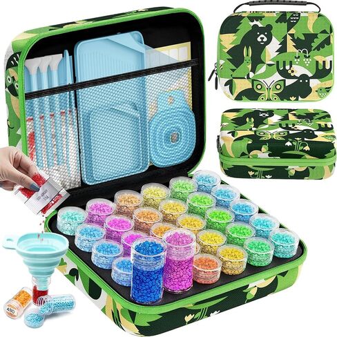 ARTDOT 60 Slots Storage Container for Diamond Art Kits for Adults, Portable Bead Storage Boxes for Diamond Painting Accessories and Tools in Saudi Arabia