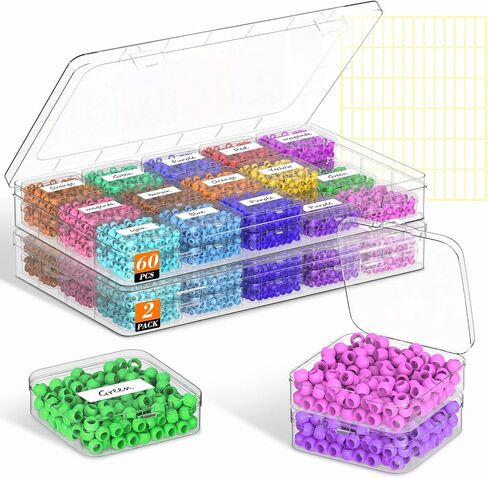 30 Pcs Bead Organizer Box, Clear Plastic Bead Storage Containers in Saudi Arabia