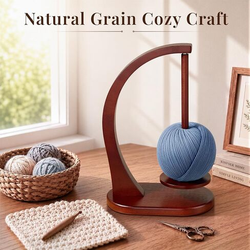 Magnetic Yarn Holder for Crocheting and Knitting, Brown in Saudi Arabia