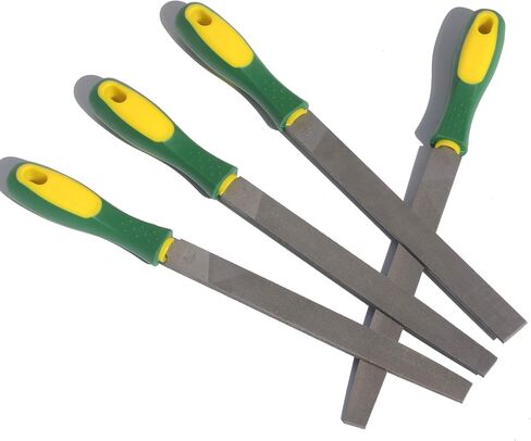 ASNOMY Heavy Duty 8“ Steel File and Rasp Set with Rubber Handles，High Carbon Steel Rasp & Flat Metal File for Wood, Metal, Steel, Plastic in Saudi Arabia