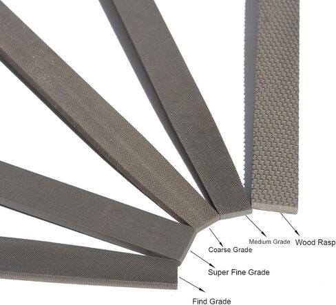 ASNOMY Heavy Duty 8“ Steel File and Rasp Set with Rubber Handles，High Carbon Steel Rasp & Flat Metal File for Wood, Metal, Steel, Plastic in Saudi Arabia