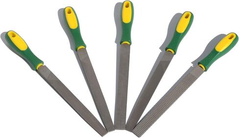 ASNOMY Heavy Duty 8“ Steel File and Rasp Set with Rubber Handles，High Carbon Steel Rasp & Flat Metal File for Wood, Metal, Steel, Plastic in Saudi Arabia