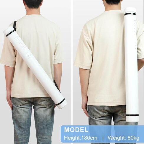 DEWEL Poster Tube 30"-51", Telescoping Blueprint Holder Art Tube with Strap in Saudi Arabia