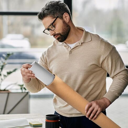 4 Pcs 3 x 36 Inch Mailing Tubes with Plastic Caps, Kraft Paper Poster Storage Tube for Shipping Storing Prints Artwork Documents (4, 3 x 36 Inch) in Kuwait