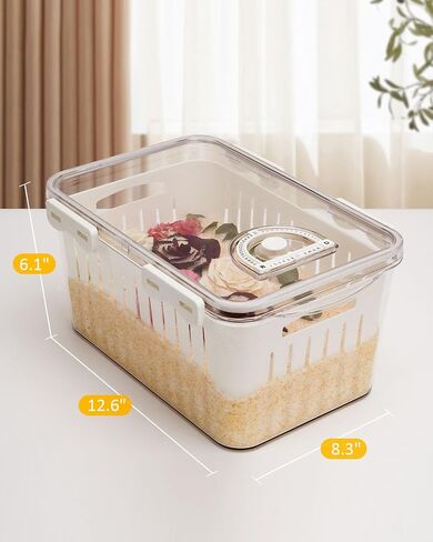 Wisedry 2PCS 10L Silica Gel Flower Drying Box, One Step Retrieve Dried Flowers, 12.6''L X 8.3''W X 6.1''H Storage Box with Cleanup Mat, Erasable Pen & Adhesive Label in Saudi Arabia