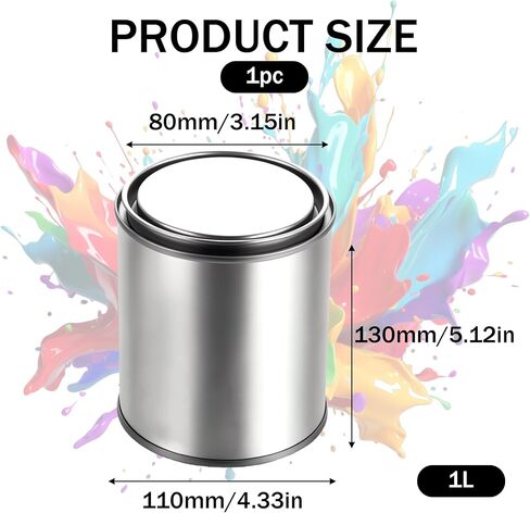 Empty Paint Cans with Lids 1 Quart Paint Storage Containers in Saudi Arabia