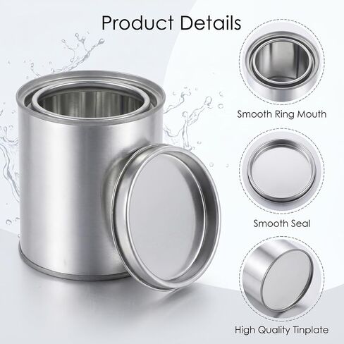 Empty Paint Cans with Lids 1 Quart Paint Storage Containers in Saudi Arabia