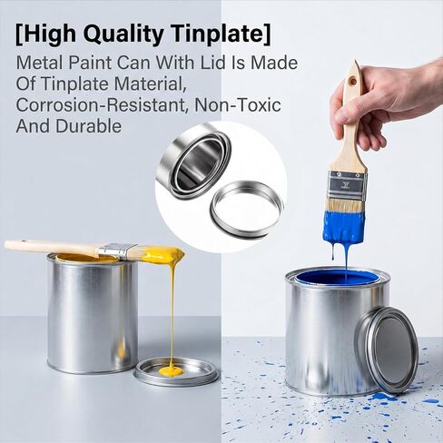 Empty Paint Cans with Lids 1 Quart Paint Storage Containers in Saudi Arabia