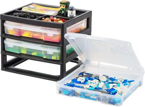 IRIS USA Scrapbook Case |Made in USA| Fits 12"x12" - Thick (6-Pack) - Clear in Saudi Arabia