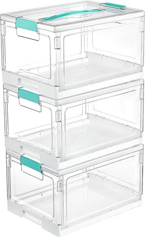 Vtopmart 24 QT Clear Storage Box with Tray & Dividers, 1 Pack–Basic in Saudi Arabia