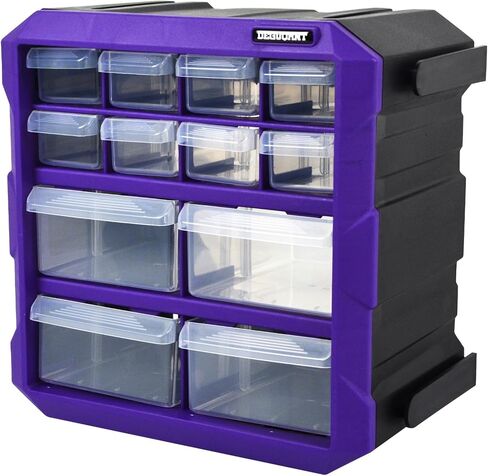 60-Drawer Plastic Storage Cabinet Desktop or Wall Storage Drawers for Organizing Hardware Screws Nuts and Bolts Stickers Beads Building Bricks Garage Storage Legos 15" W x 6.3" D x 10.3" H in Saudi Arabia