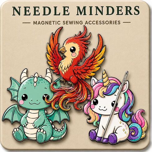 Kraftex Magnetic Needle Minder. Needleminder for Embroidery & Sewing. Cute Needlepoint Accessories. Magnetic Needle Holder for Cross Stitch. Cute Magnet Pin Gift in Saudi Arabia