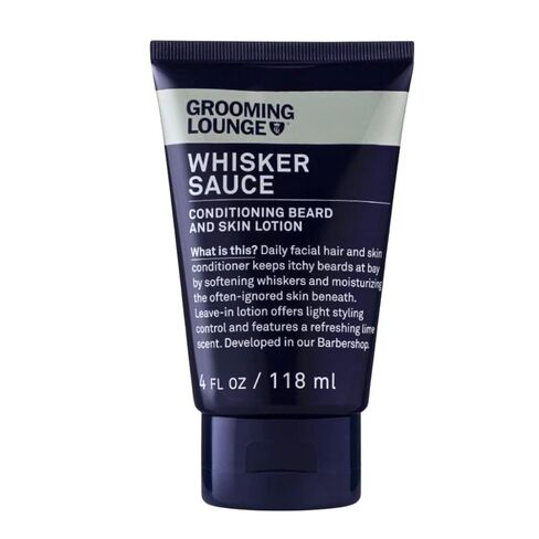 Grooming Lounge Whisker Sauce Beard Conditioner - Conditioning Beard and Skin Lotion - Eliminates Itching and Flaking - Enables Easy Combing and Styling - No Parabens - Cruelty Free - 4 oz in Saudi Arabia