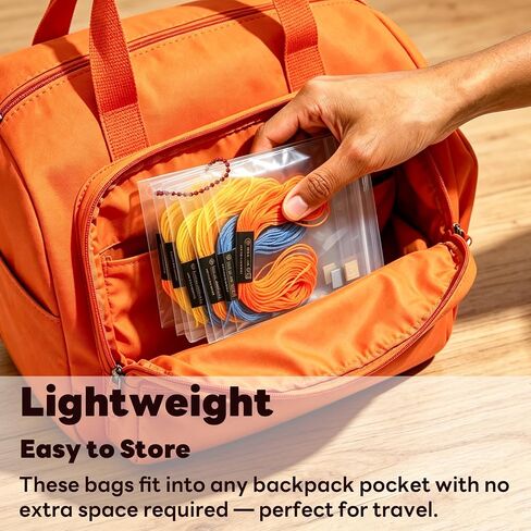 Thickened Embroidery Floss Organizer Bags, Comes with Color Code Stickers in Saudi Arabia