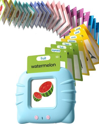 Airbition Talking Flash Cards for Toddlers Ages 1‑4,224 Words English Blue in Kuwait