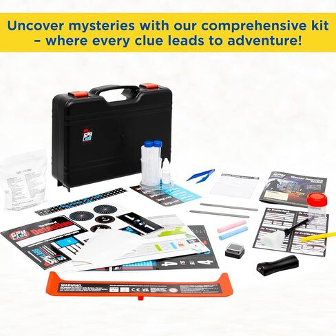 Spy Labs Master Detective Toolkit V2 | Forensic Science Kit | Gather & Document Evidence, Play | Fingerprints, Footprints, Tire Tracks | 32-Page Experiment Storybook in Kuwait