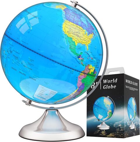 13" Globe for Kids & Adults with Stable Heavy Metal Base in Kuwait