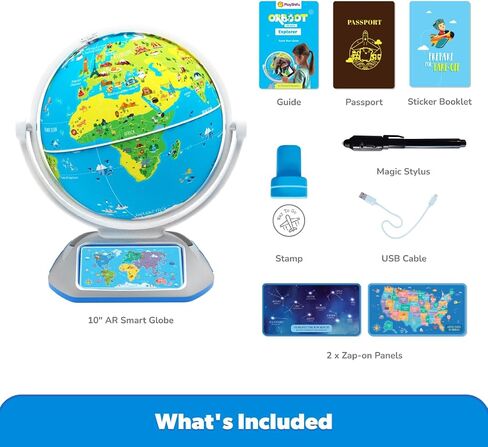 PlayShifu Orboot Earth Explorer – Interactive AR Globe for Kids Ages 4+ | 400+ Wonders, 1000+ Facts | Constellation Mode, Games & Magic Stylus | Educational STEM Toy for Future Scientists in Saudi Arabia
