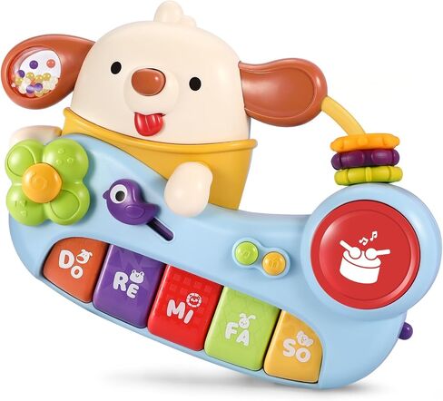 Baby Piano Toys 6-12 Months, Elephant Piano Keyboard Newborn & Infant Toys in Saudi Arabia