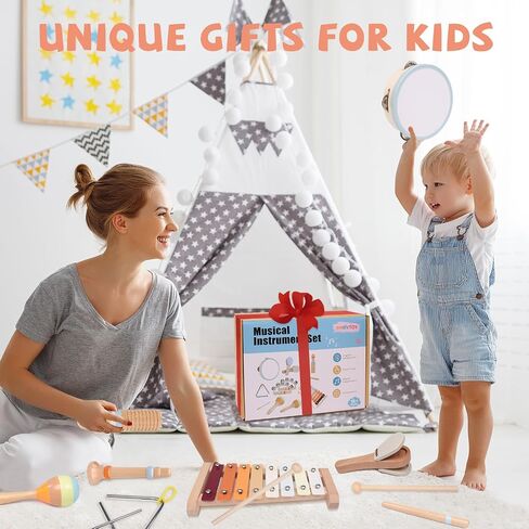 YHHYTOY Montessori Toys Wooden Baby Musical Instruments Set for Toddlers in Saudi Arabia