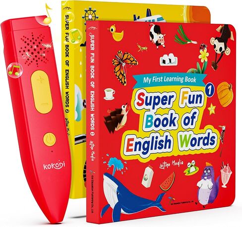 KOKODI Dinosaur Talking Pen with Phonics Cards, Autism Sensory Interactive Game for Kids Ages 2-8 Kindergarten Preschool Learning Activities, ABC 123 Learning Set for Toddler Educational Birthday Gift in Saudi Arabia