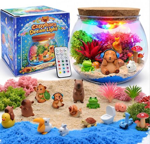 Axolotl Gifts for Girls & Boys – DIY Glow Jar Toy with LED – Cute Axolotl Night Light Arts and Crafts for Kids Ages 4 5 6 7 8-12 Year Old – Great Room Decor, Birthday Decorations & Easter Gifts in Kuwait