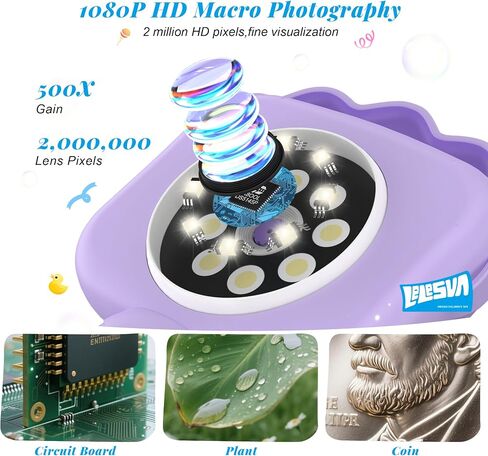Kids' Microscopes, Portable Mini Pocket Handheld Microscope for Toddlers in Saudi Arabia