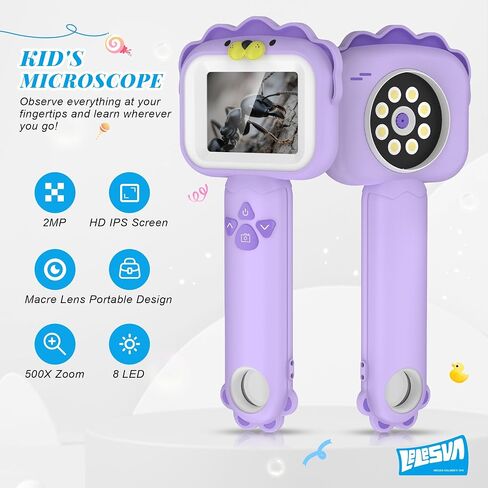 Kids' Microscopes, Portable Mini Pocket Handheld Microscope for Toddlers in Saudi Arabia