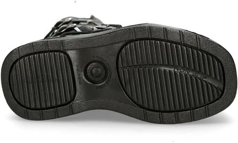 New Rock Boots 373-S2 Mens Metallic Black Leather Platform Goth Neptuno Space in Saudi Arabia