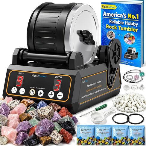 KomeStone K1 Quiet Rock Tumbler Kit for Adults, Kids & Families in Saudi Arabia