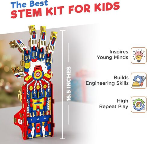 Doctor Jupiter Robotic Hand STEM Toy for Kids Ages 8-13, Birthday Gifts in Saudi Arabia