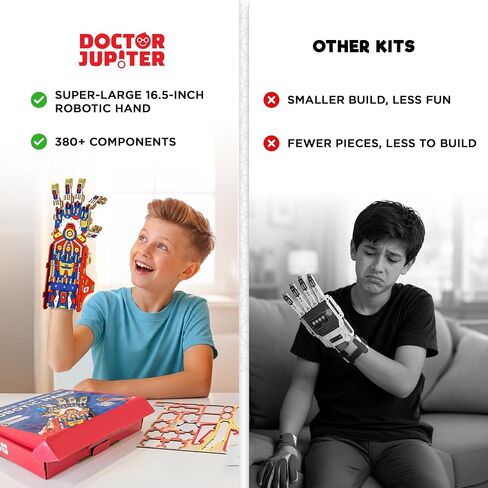Doctor Jupiter Robotic Hand STEM Toy for Kids Ages 8-13, Birthday Gifts in Saudi Arabia