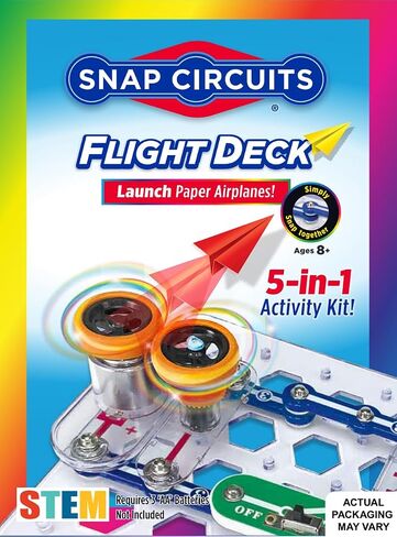 SNAP CIRCUITS Flight Deck STEM Toy, Paper Airplane Launcher, Ages 8+ in Kuwait