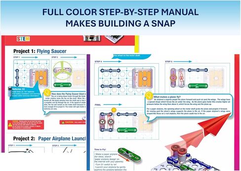 SNAP CIRCUITS Flight Deck STEM Toy, Paper Airplane Launcher, Ages 8+ in Kuwait