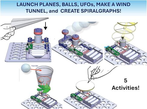 SNAP CIRCUITS Flight Deck STEM Toy, Paper Airplane Launcher, Ages 8+ in Kuwait