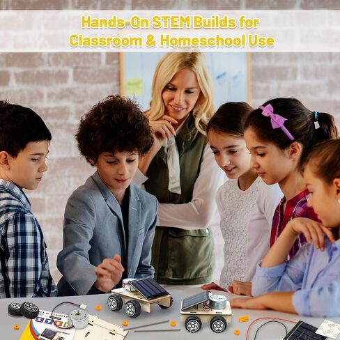 STEM Science Kits, Solar Car Circuit Kits Building Toys for Kids Classroom in Saudi Arabia
