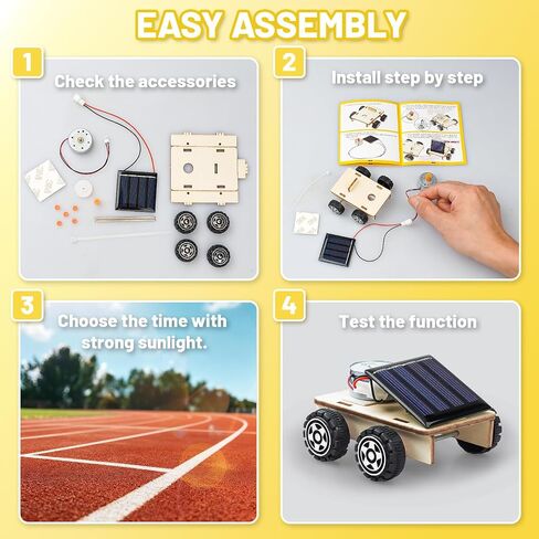 STEM Science Kits, Solar Car Circuit Kits Building Toys for Kids Classroom in Saudi Arabia