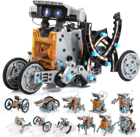 Solar Robot Kit, 14-in-1 STEM Building Toy for Kids DIY Science Robotic Set in Kuwait