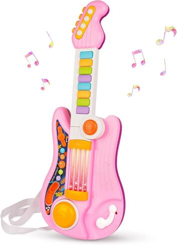 Kid Toddler Toy Guitar 2 in 1 Music Toys Fun Electric Piano Guitars in Kuwait