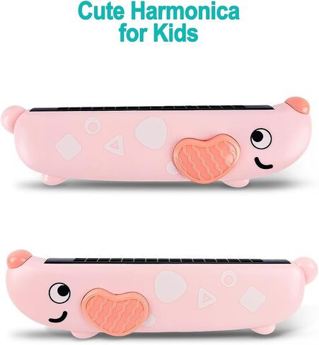 Toddler Musical Instruments Toy Trumpet, Harmonica, Recorder Flute for Kids Baby, Pink Musical Toys Set for Children Boys Girls Ages 2 3 4 5 in Saudi Arabia