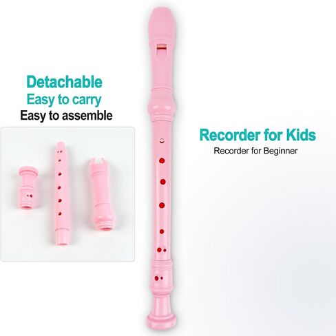 Toddler Musical Instruments Toy Trumpet, Harmonica, Recorder Flute for Kids Baby, Pink Musical Toys Set for Children Boys Girls Ages 2 3 4 5 in Saudi Arabia