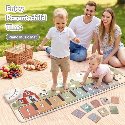 Floor Piano Mat, Piano Mat for Toddlers 1-3, Musical Mat, Toddler Toys in Kuwait