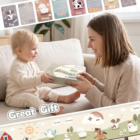 Floor Piano Mat, Piano Mat for Toddlers 1-3, Musical Mat, Toddler Toys in Kuwait
