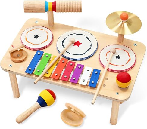 WINGYZ Kids Drum Set, 9-in-1 Montessori Toys in Saudi Arabia