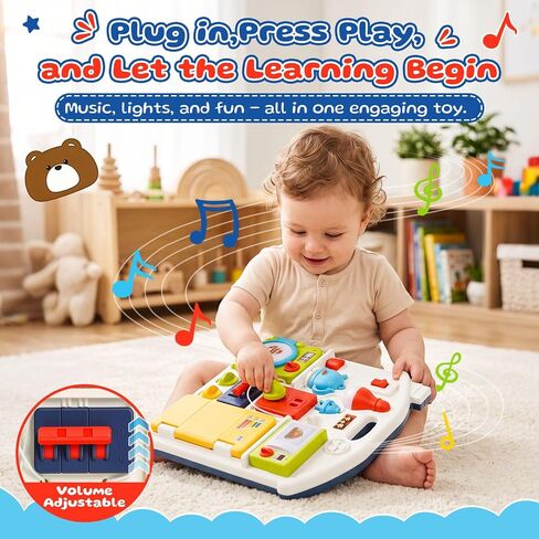 Montessori Busy Board for Toddlers 1-3,Developmental Toys for 1 Year Old in Kuwait
