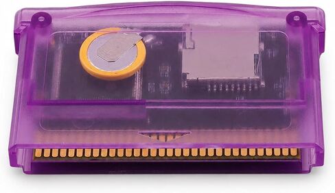 Glaeptio Flash Cart for GBA Game Console Universal Game Cartridge FAT Format Maximum Capacity 2GB with Card Reader for GBA SP (Black Transparent) in Saudi Arabia