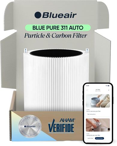 BLUEAIR Blue Pure 311 Auto Genuine Replacement Filter, Particle and Activated Carbon, fits Blue Pure 311 Auto Air Purifier in Saudi Arabia