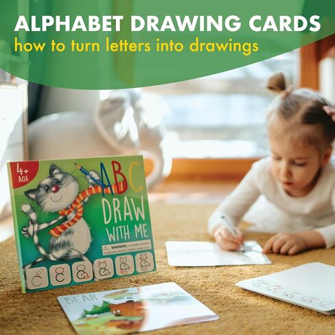 Learn to Draw ABC Letters: Crafts & Art Supplies for Kids Ages 3-6, Gift in Kuwait
