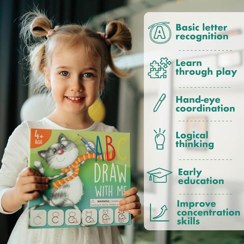 Learn to Draw ABC Letters: Crafts & Art Supplies for Kids Ages 3-6, Gift in Kuwait