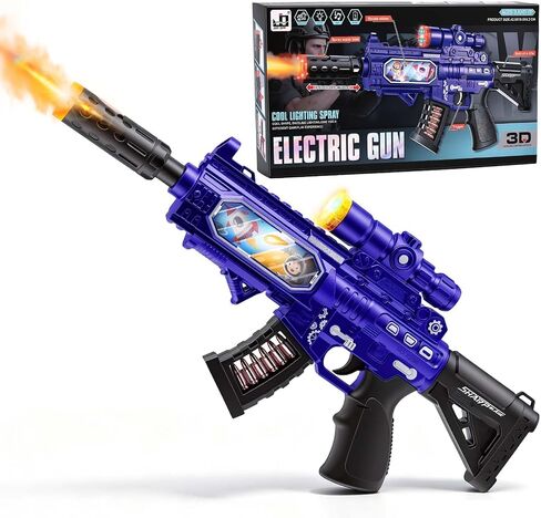 HWD Parent-Friendly Light Up Space Toy Gun for Kids with Mist Spray Effect in Saudi Arabia